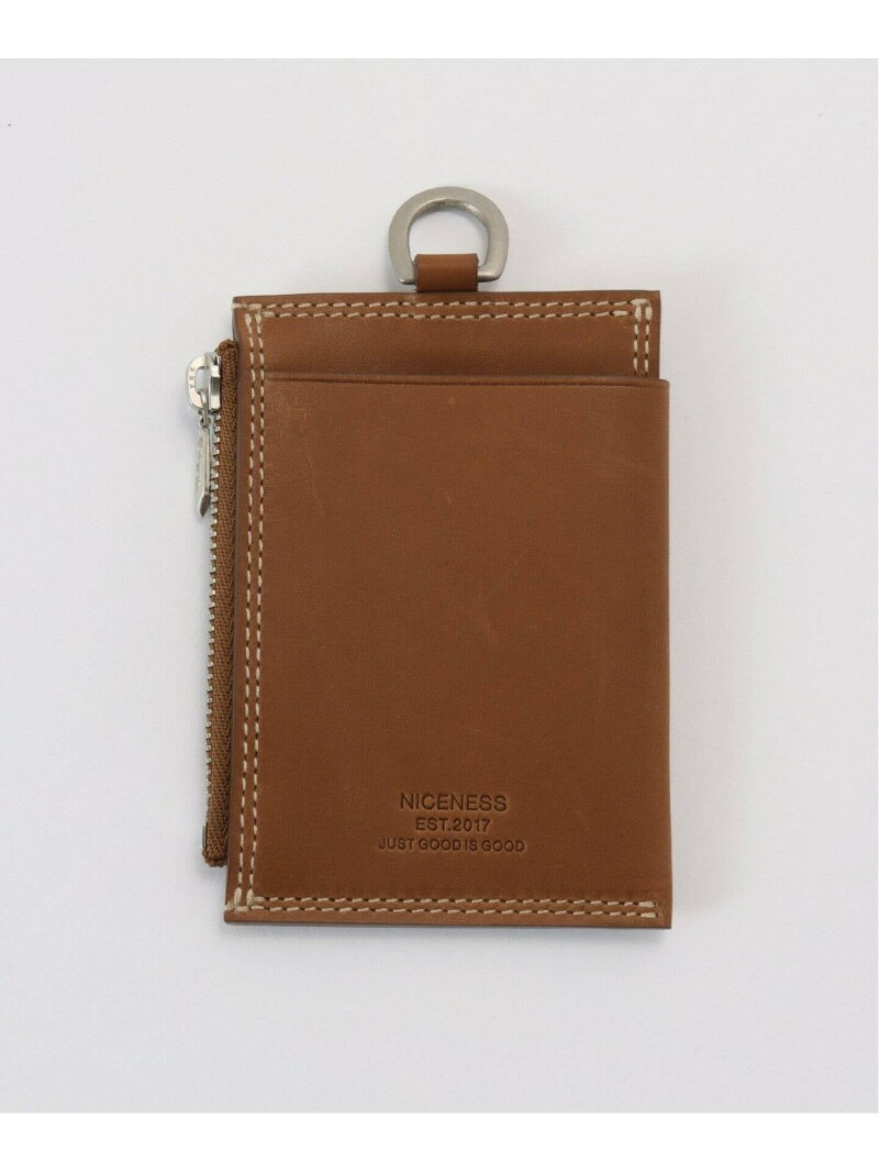 WORLDLY-WISE 【NICENESS / ナイスネス】 BAYRAY:カードケース ワールドリーワイズ 財布・ポーチ・ケース パスケース・定期入れ ブラック ブラウン【送料無料】
