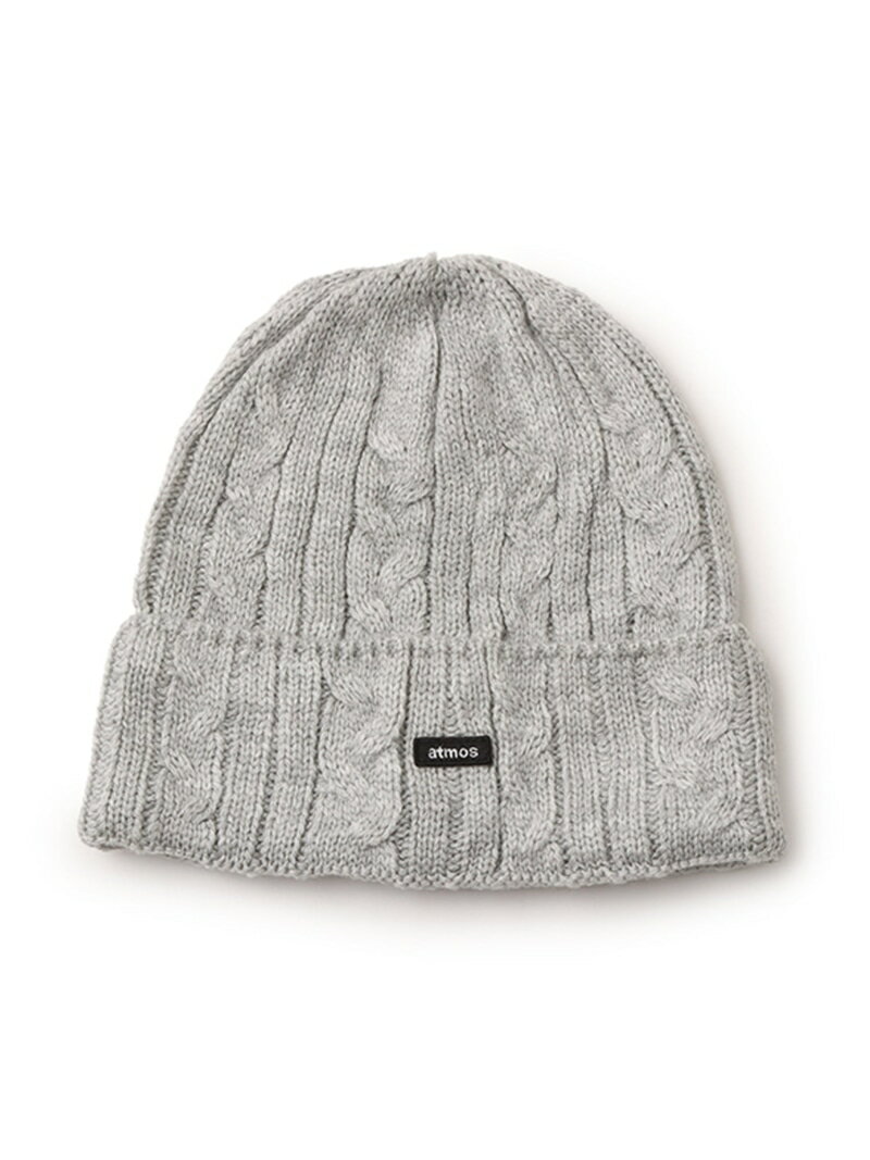 atmos atmos Cable Knit Beanie GRAY atmos 모자 니트 모자 비니 그레이 [무료 배송]