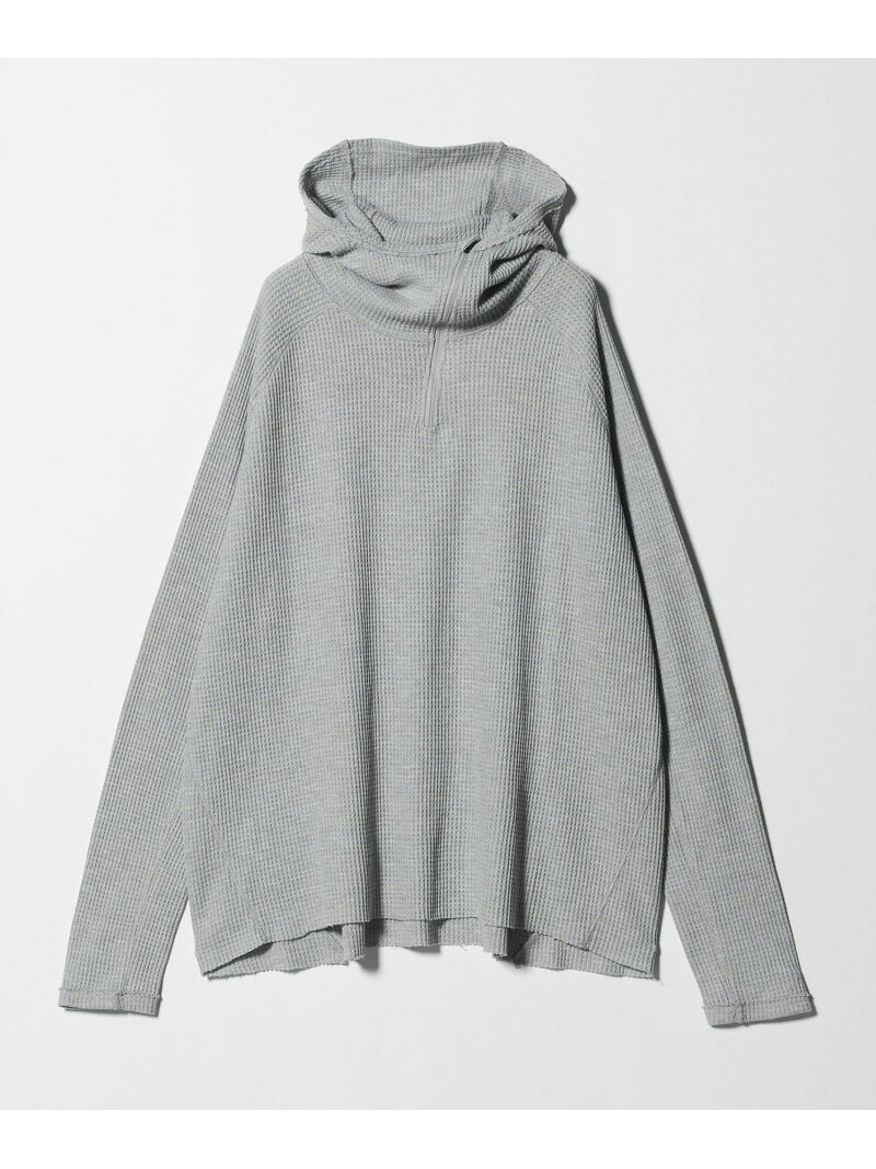 BEAUTY&YOUTH UNITED ARROWS ＜SandWaterr＞サーマル フーディ ユナイテッドアローズ アウトレット トップス スウェット・トレーナー グレー ブラック