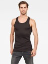 G-Star RAW 【公式ショップ】Basic Tanktop 2-Pack Black ジースターロゥ トップス ノースリーブ・タンクトップ ブラック【送料無料】