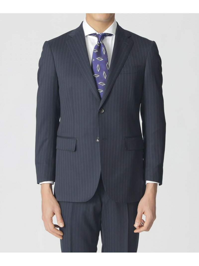 【SALE／20%OFF】Paul Stuart 【EASTGATEMODEL】Super150'sストライプ柄スーツ ポール・スチュアート スーツ・フォーマル セットアップスーツ ネイビー【RBA_E】【送料無料】