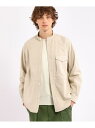 【SALE/50%OFF】TAKEO KIKUCHI 【THE FLAGSHIP】アマレッタ(R)スエード シャツブルゾン タケオキクチ トップス シャツ・ブラウス ベージュ ブルー【RBA_E】【送料無料】
