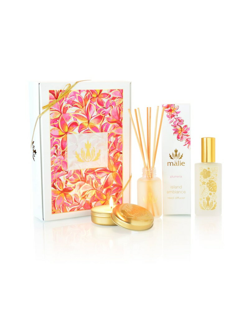 Malie Organics (公式)Home Ambiance Box Plumeria マリエオーガ二クス インテリア・生活雑貨 ディフューザー・お香・アロ...