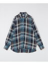 【SALE/45%OFF】SHIPS MEN CORDINGS: マブチ チェック リネン シャツ シップス トップス シャツ・ブラウス ブルー ブラウン【RBA_E】【送料無料】