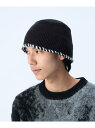 BEAMS HEART MEN ステッチ バケットハット ビームス ハート 帽子 ハット ベージュ ブラック