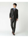 【SALE/30%OFF】CROWDED CLOSET NARROWシャドー杢グレンチェックスーツ メンズ ビギ スーツ・フォーマル セットアップスーツ ネイビ...