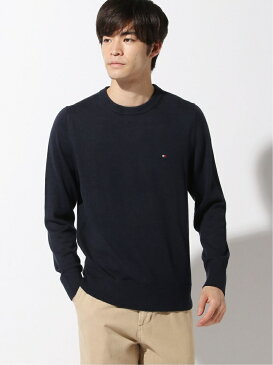 TOMMY HILFIGER (M)TOMMY HILFIGER(トミーヒルフィガー) コットンウールセーター トミーヒルフィガー ニット 長袖ニット グレー ネイビー ブラック【送料無料】