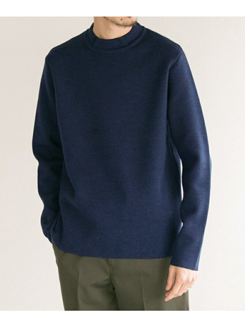 JP Milano Rib Mock Neck UF87-12B001: Navy