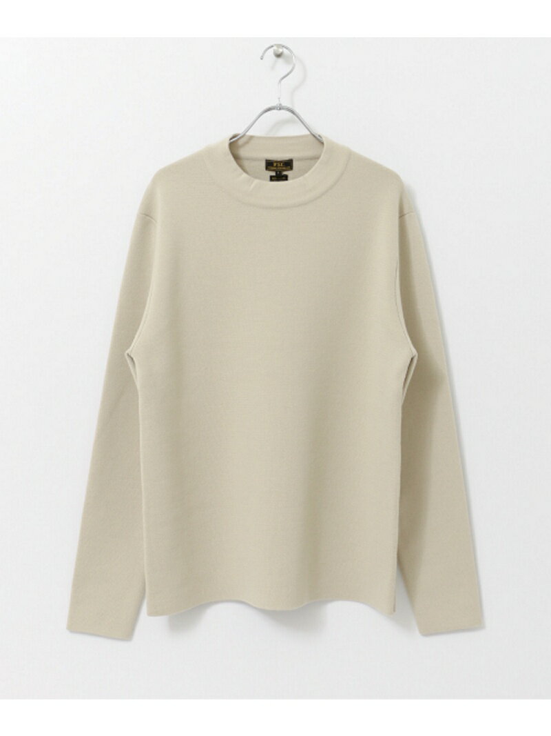JP Milano Rib Mock Neck UF87-12B001: Beige