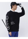 【SALE/40%OFF】PEARLY GATES 天竺ピンタックインターシャ クルーネックニットプルオーバー パーリーゲイツ トップス ニット ネイビー ホワイト【RBA_E】【送料無料】