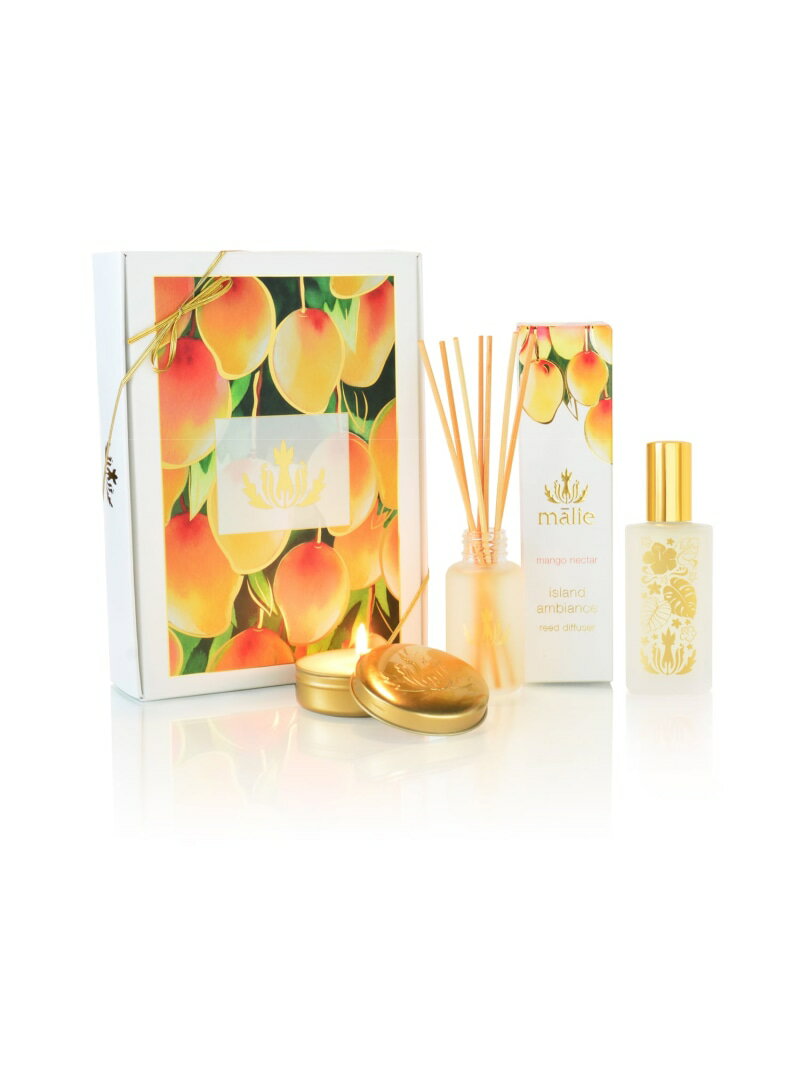 Malie Organics (公式)Home Ambiance Box Mango Nectar マリエオーガ二クス インテリア・生活雑貨 ディフューザー・お...