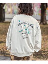 【SALE/50%OFF】Mark Gonzales (M)Mark Gonzales/MGO-23102 バックプリントクルーネックプルオーバー シフォン トップス スウェット・トレーナー ブルー ホワイト ベージュ ブラック グレー【RBA_E】【送料無料】