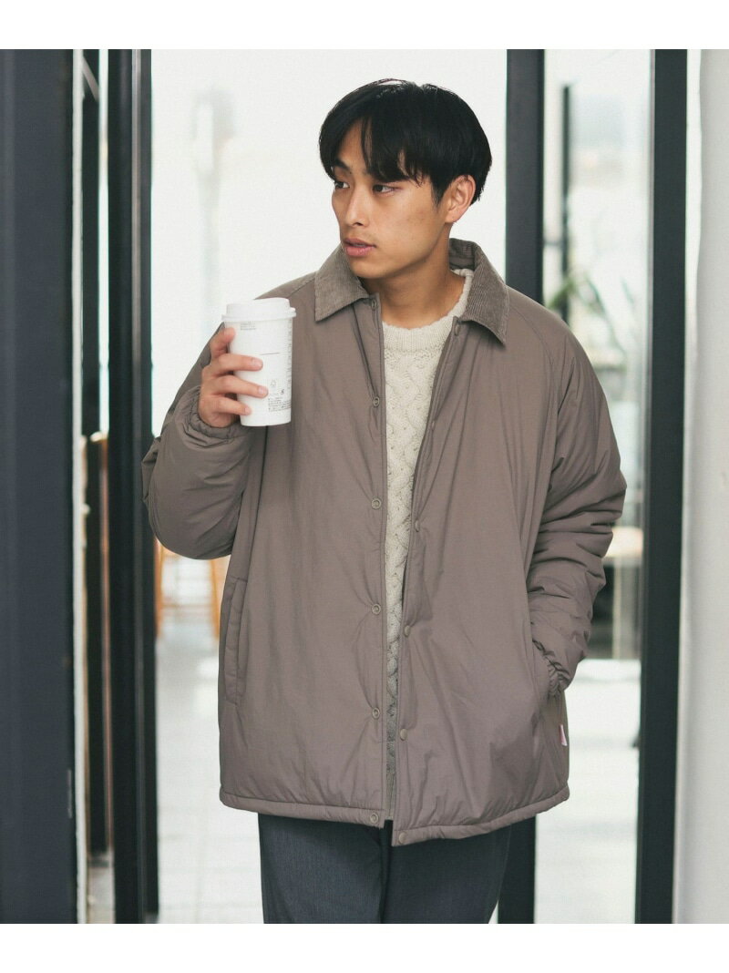 B:MING by BEAMS UNIVERSAL OVERALL * B:MING by BEAMS / 別注 中綿 コーチジャケット ビーミング ライフストア バイ ビームス ジャケット・アウター ブルゾン・ジャンパー ベージュ ブラック【送料無料】