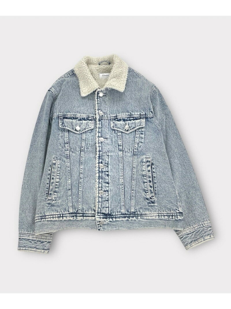 【予約商品について】 ※「先行予約販売中」「予約販売中」をご注文の際は予約商品についてをご確認ください。■重要なお知らせ※ 当店では、ギフト配送サービス及びラッピングサービスを行っておりません。ラッピング・ギフト配送について同時に複数の商品を注文された場合メーカー希望小売価格について置き配についてご利用ガイドFREDY & GLOSTER（フレディ アンド グロスター）デニムストームライダース 裏ボア デニムジャケット【暖か裏ボア×本格デニム】冬でも頼れるストームライダーヴィンテージ感と機能性を兼ね備えた1着で、着るだけでこなれた雰囲気に。■ おすすめポイント・襟元と身頃はふかふか裏ボア仕様で、真冬まで暖かいストームライダータイプ・袖部分にはあえて裏ボアを入れず、袖通りが良くインナーとの摩擦が少ない快適設計・ヴィンテージのような風合いの加工感が魅力で、羽織るだけでスタイリングがキマる・身幅にゆとりのあるシルエットでスウェットやニットの上からも楽に重ね着できる・どんなカラーとも相性の良い淡色・黒デニムの3色展開で、幅広く着回し可能■ おすすめスタイリング提案・王道アメカジ：グレーパーカー×デニムでストームライダーらしい定番スタイルに・キレイめMIX：タートルニット＋ワイドスラックス合わせで大人っぽく・ストリート感強めに：スウェットセットアップに羽織ってラフな冬コーデ・モノトーンでまとめて：ブラックパンツと合わせれば都会的な印象に#デニムジャケット #ストームライダー #ボアジャケット #アウターコーデ #ヴィンテージデニム #冬アウター #GLOSTER #FREDY＆GLOSTER【GLOSTER/グロスター】“やさしさ・さわやか・童心”　この3つの考え方をベースに、シンプルな中に着心地の良さがあり、誰かにちょっと褒められるようなストーリーが生まれる良質なデイリーユースアイテムを提案します。フレンチカジュアル、トラッドを基本として遊び心のあるディテール、色柄、サイジングなどでアレンジし、エイジレスでタイムレスな展開。GLOSTERは毎日がほんの少しでもHAPPYになれることを提供し続けます。※お取扱い上のご注意アテンションタグを必ずご確認の上、着用又はお取り扱いください。※店頭及び屋外での撮影画像は、光の当たり具合で色味が違って見える場合があります。※商品画像に関しては出来る限り忠実に表示出来るよう努めておりますが、お客様がご利用のモニターの設定及び特性により、実際の商品と比較し色味に若干の誤差が生じる場合があります。型番：5-0634-5-54-015-35-07 QT3614【採寸】サイズ着丈肩幅身幅そで丈M64cm51cm60.5cm63cmL64.5cm52cm62.5cm63cmXL66.5cm53cm64.5cm63cm商品のサイズについて【商品詳細】ミャンマー製素材：(表地)綿100%,(ボア)ポリエステル100%,(袖裏)ポリエステル100%サイズ：M、L、XL※画面上と実物では多少色具合が異なって見える場合もございます。ご了承ください。商品のカラーについて