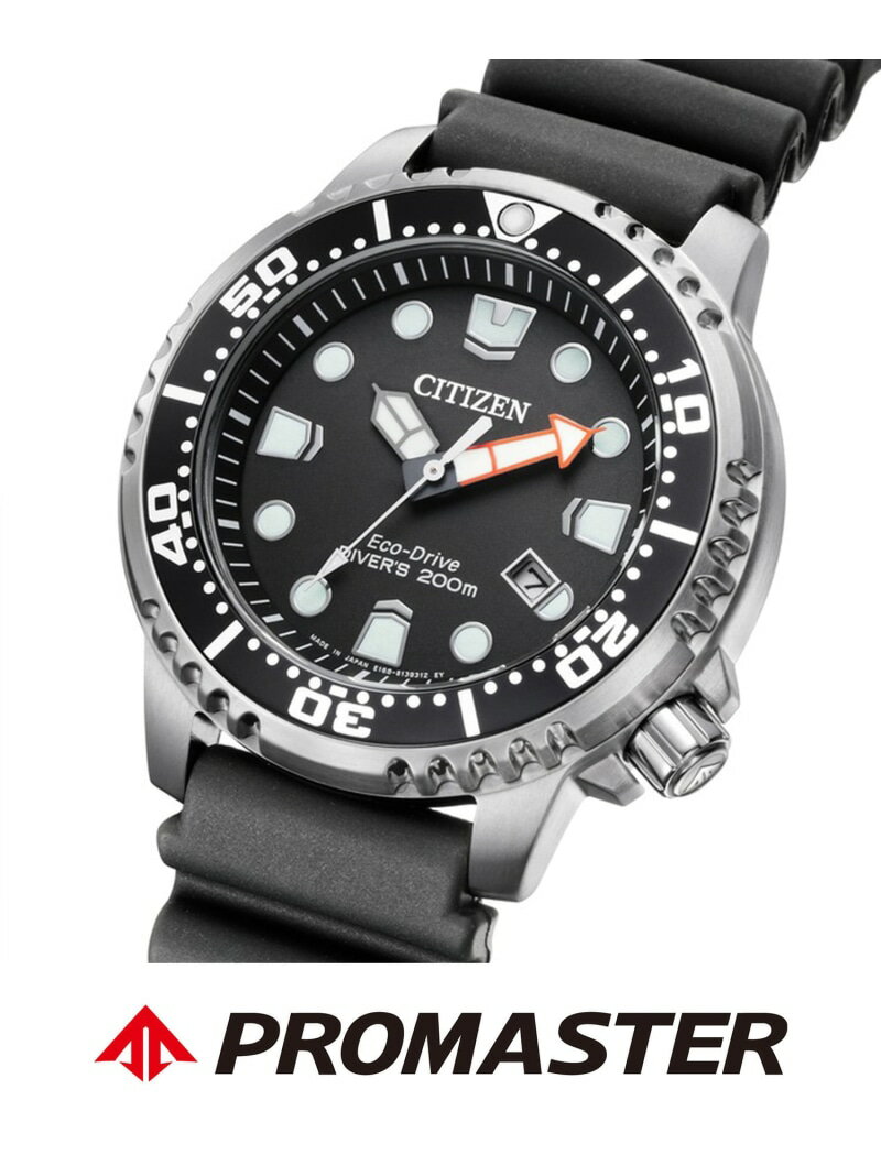 【SALE／30%OFF】PROMASTER シチズン プロマスター エコ・ドライブ MARINEシリーズ ダイバー200m CITIZEN PROMASTER Eco-Drive BN0156-05E シチズン アクセサリー・腕時計 腕時計 ブラック【RBA_E】【送料無料】