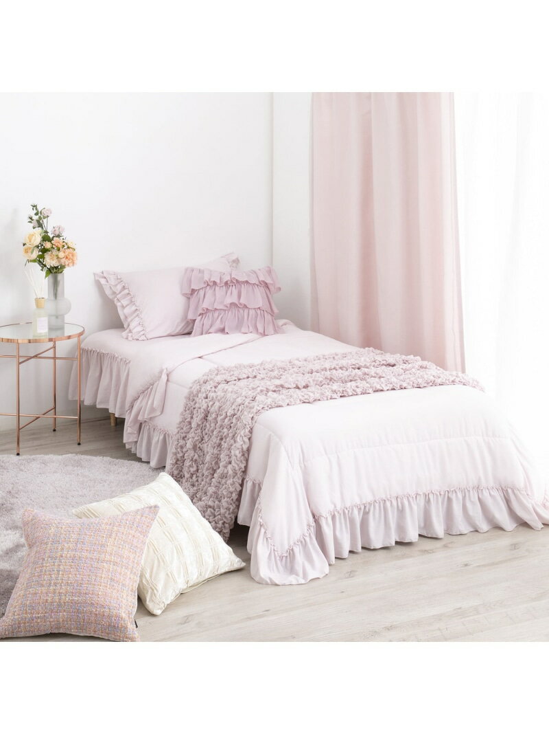 【SALE／30%OFF】Francfranc 【EC限定】ふわろ 夏でもさらっともちもち 肌掛けふとん フリル セミダブル PK フランフラン インテリア・生活雑貨 その他のインテリア・生活雑貨 ピンク【RBA_E】【送料無料】のサムネイル