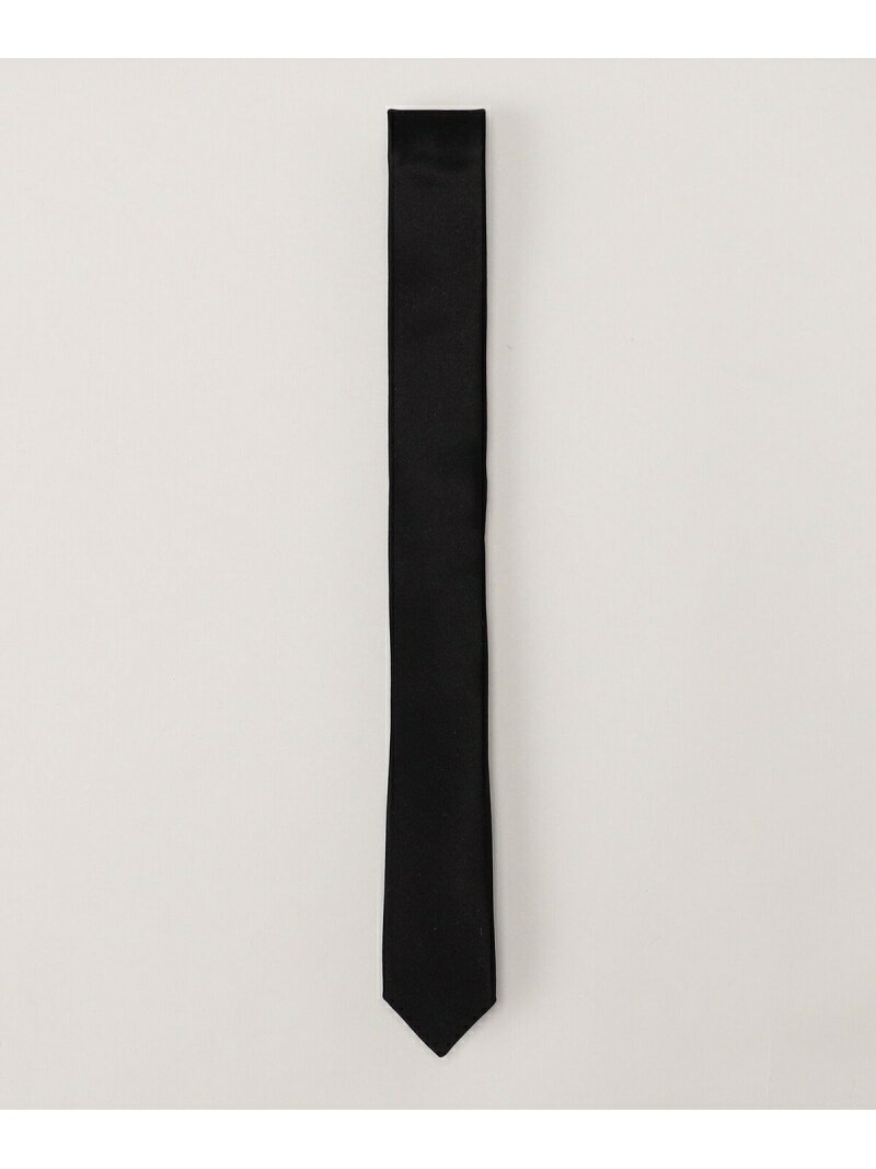 COMME CA MEN 【COMME CA MEN】サテンソリッドナロータイ コムサメン スーツ・フォーマル ネクタイ・蝶ネクタイ ブラック【送料無料】