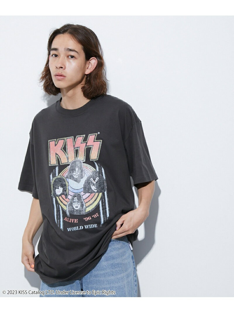 re_k by JUNRED GOOD ROCK SPEED*re_k by JUNRED / アソートヴィンテージライクバンドTee ジュンレッド トップス カットソー・Tシャツ ブラック【送料無料】