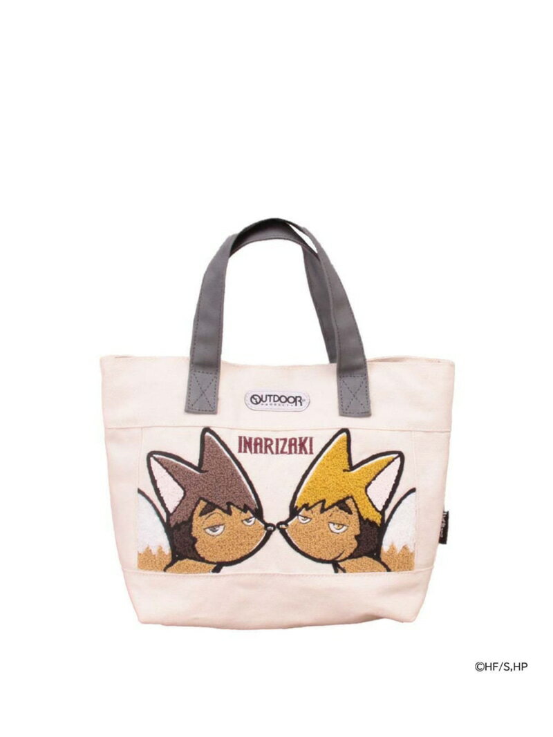 OUTDOOR PRODUCTS 【ハイキュー!!*OUTDOOR PRODUCTS】ミニトートバッグ ロワード バッグ トートバッグ ホワイト【送料無料】