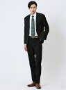 【SALE/40%OFF】TAKA-Q 【24AW】 ストレッチウォッシャブル レギュラーフィット 2ボタン2ピーススーツ カルゼ黒 メンズ セットアップ ジャ...
