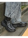 【SALE/25%OFF】WEGO MEN'S 厚底スニーカーソールショートブーツ ウィゴー シューズ・靴 ブーツ ブラック【RBA_E】