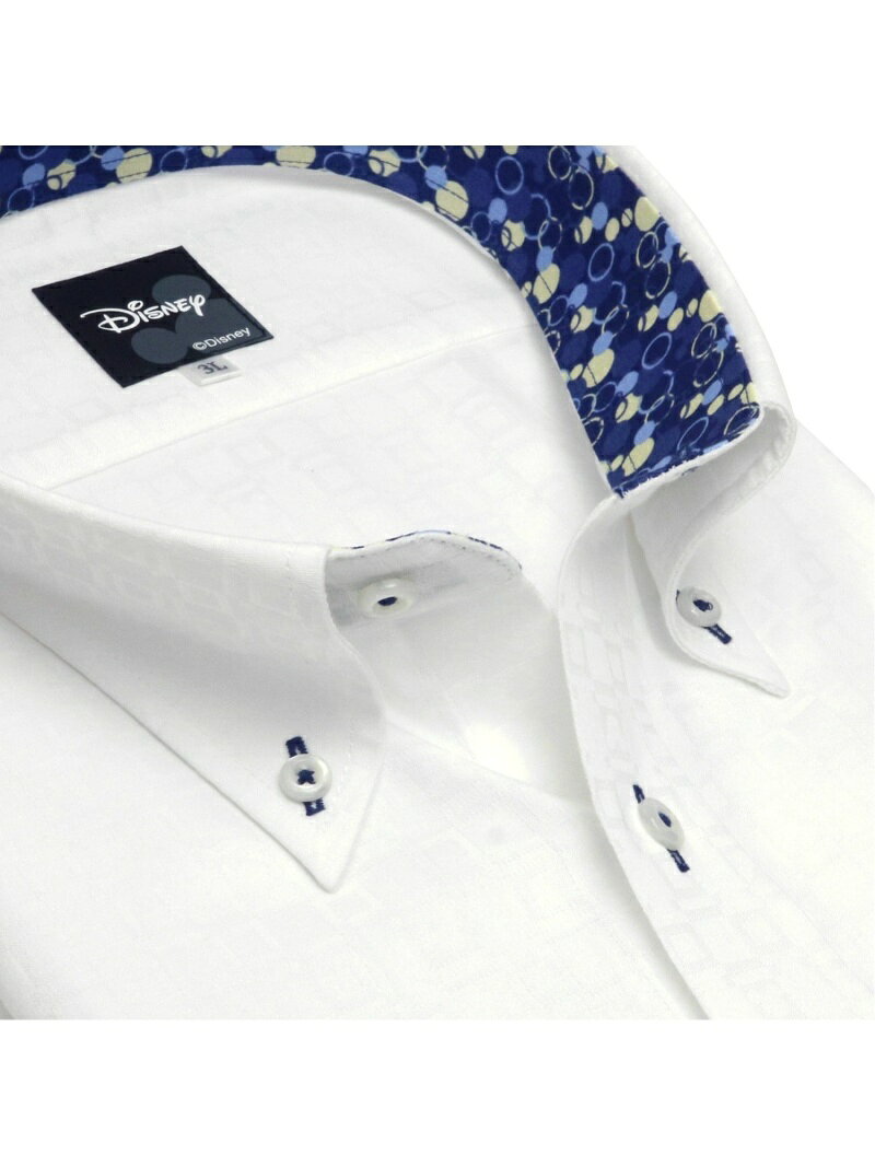 【SALE／40%OFF】BRICK HOUSE by Tokyo Shirts (M)【Disney ディズニー】形態安定ノーアイロン 半袖ワイシャツ ボタンダウン 3L・4L トーキョーシャツ シャツ/ブラウス 半袖シャツ ホワイト【RBA_E】