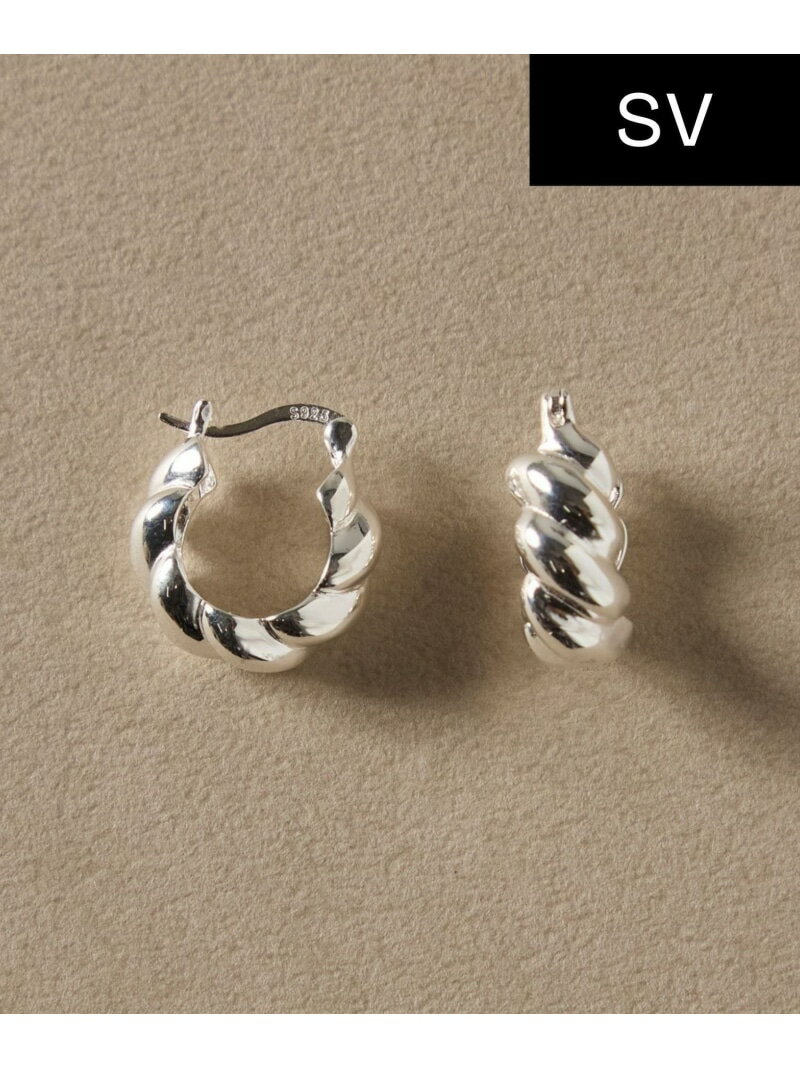 JUPITER 【Rozy by JUPITER】ロープフープスナップピアス ジュエルアディクト アクセサリー・腕時計 ピアス シルバー【送料無料】