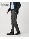 BEAUTY&YOUTH UNITED ARROWS 【WEB限定 WARDROBE SMART】ポリエステル レーヨン アクリル サキソニー スキニー イージーパンツ ビューティー&ユース ユナイテッドアローズ パンツ その他のパンツ グレー ブラック【送料無料】