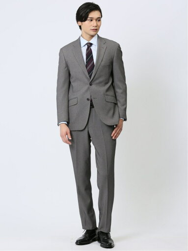 TAKA-Q 【24AW】 ストレッチウォッシャブル レギュラーフィット 2ボタン2ピーススーツ バーズアイライトグレー メンズ セットアップ ジャケット ビジネス カジュアル 通勤 仕事 タカキュー スーツ・フォーマル セットアップスーツ グレー【送料無料】 TAKA-Q 【24AW】 ストレッチウォッシャブル レギュラーフィット 2ボタン2ピーススーツ バーズアイライトグレー メンズ セットアップ ジャケット ビジネス カジュアル 通勤 仕事 タカキュー スーツ・フォーマル セットアップスーツ グレー【送料無料】