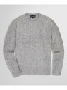 【SALE/20%OFF】BROOKS BROTHERS ウール GFロゴ ケーブル クルーネックセーター ブルックス ブラザーズ トップス ニット イエロー ...