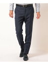 メンズビギ アウター メンズ MEN'S BIGI 【ACTIVE TAILOR】ミックスヤーン/ホップサックスラックス＜セットアップ・スリーピース対応＞ メンズ ビギ パンツ スラックス・ドレスパンツ ネイビー ホワイト【送料無料】