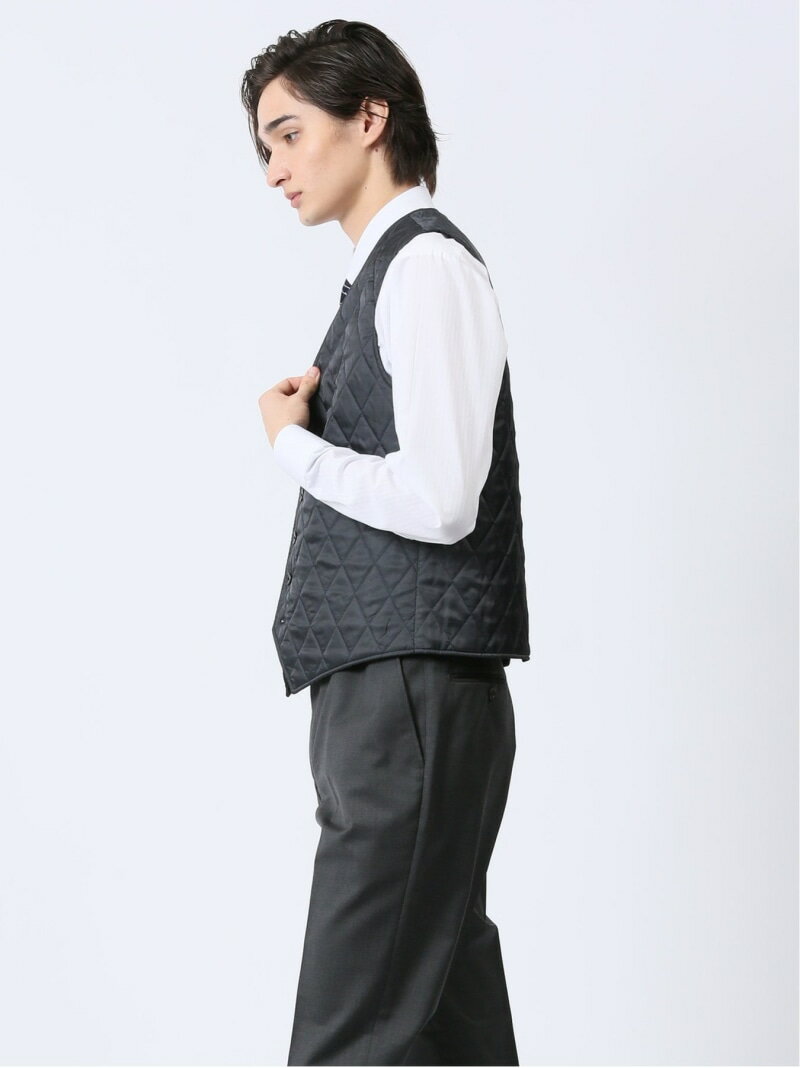 【SALE／50%OFF】TAKA-Q リバーシブル キルティング ジレベスト(セットアップ可能) タカキュー スーツ・フォーマル スーツベスト ネイビー グレー【RBA_E】【送料無料】
