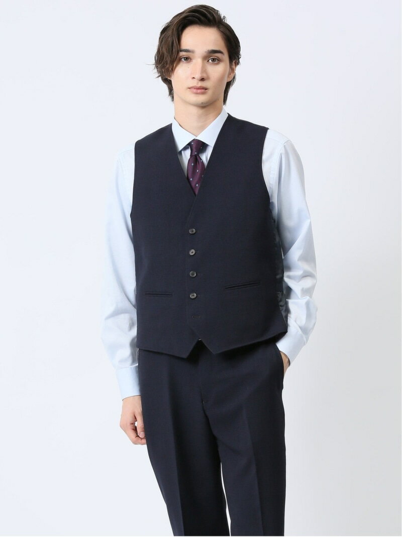 【SALE／50%OFF】TAKA-Q リバーシブル キルティング ジレベスト(セットアップ可能) タカキュー スーツ・フォーマル スーツベスト ネイビー グレー【RBA_E】【送料無料】