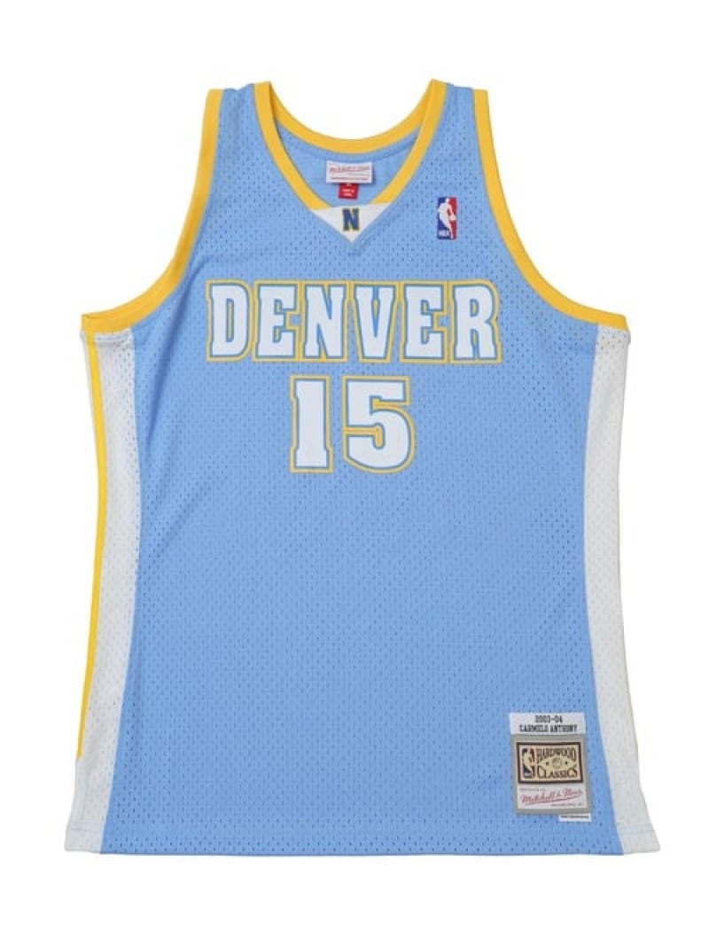 Mitchell & Ness カーメロ・アンソニー ナゲッツ ロード スイングマンジャージ 2003-04 DENVER NUGGETS SwingmanジャージDNU- #15 C.A ルーキーユーエスエー トップス その他のトップス ブルー【送料無料】