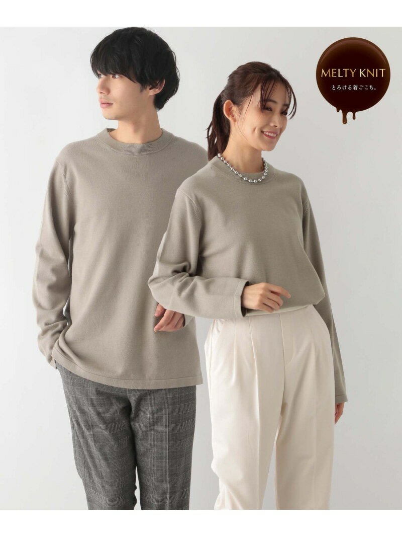 【SALE／20%OFF】GLOBAL WORK メルティクルーネックプルオーバー/116346 グローバルワーク トップス ニット グレー ホワイト ブラック グリーン ネイビー【RBA_E】【送料無料】のサムネイル