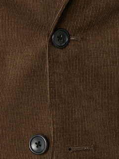 Corduroy 2-button Jacket 3222-186-0303: Brown Corduroy 2-button Jacket 3222-186-0303: Brown