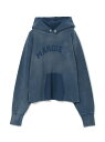 Maison Margiela 「メモリー・オブ」オーガニック コットン フーディー メゾンマルジェラ トップス パーカー・フーディー ブルー【送料無料】