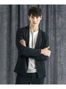 MK MICHEL KLEIN homme 【洗える/ストレッチ】クラフトヨウリュウジャケット ミッシェルクランオム スーツ・フォーマル スーツジャケット ブラ...
