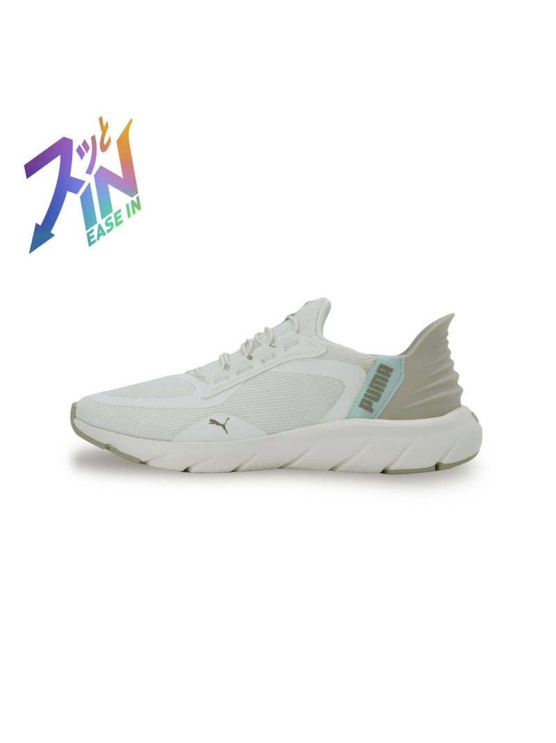 PUMA ユニセックス ソフトライド フレックスレース イーズイン ALT ワイド ランニングシューズ プーマ シューズ・靴 スニーカー ホワイト【送料無料】