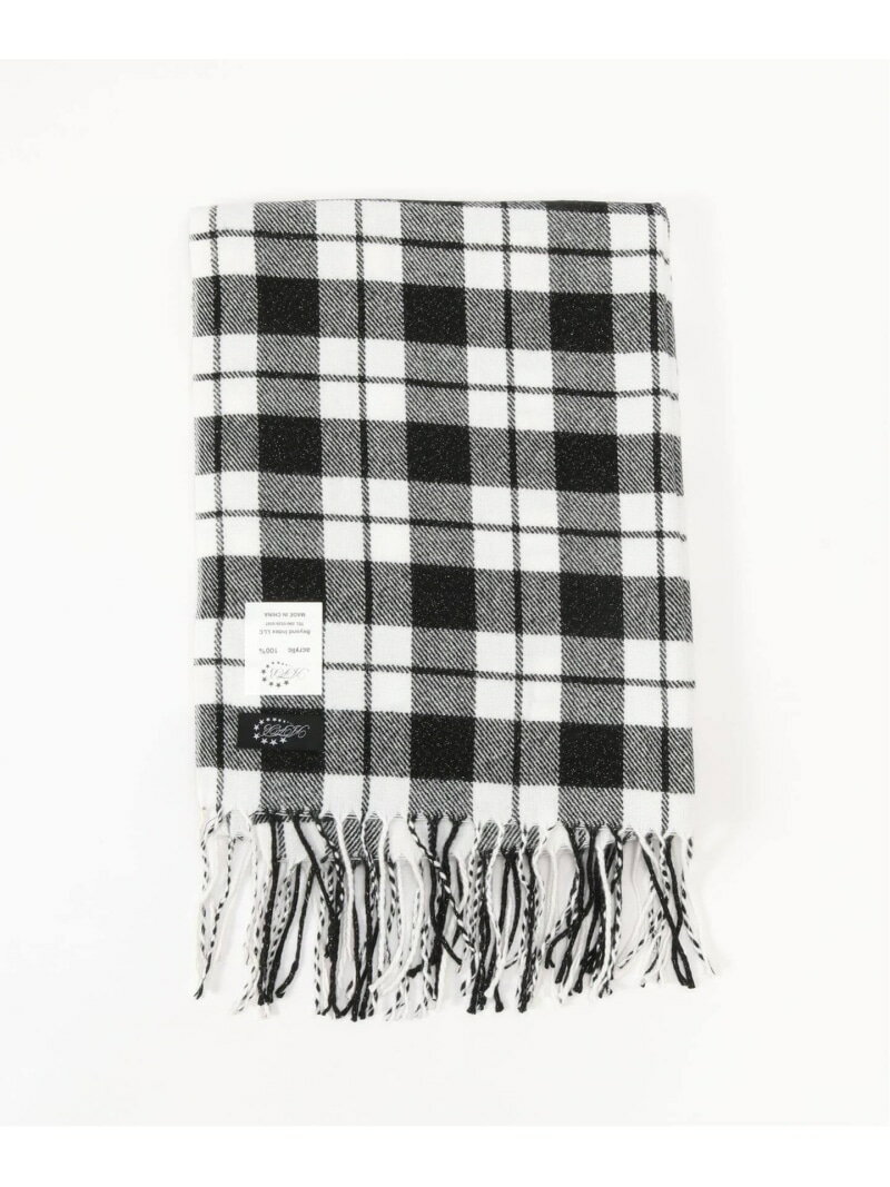 417 EDIFICE AFB / エーエフビー GLITTER CHECK SCARF フォーワンセブン エディフィス ファッション雑..