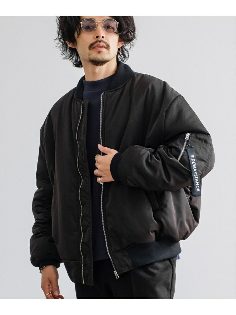【SALE/21%OFF】improves ビッグシルエットMA-1ジャケット インプローブス ジャケット・アウター MA-1 ブラック カーキグリーン【RBA_E】【送料無料】