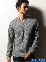 NICOLE CLUB FOR MEN 【RIELABO】アラカルトパターン ドレスVネックカットソー ニコル トップス カットソー・Tシャツ【先行予約】*【送料無料】