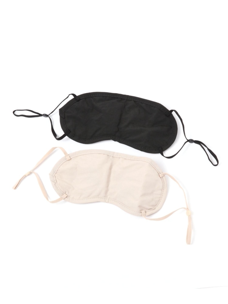 LAKOLE パッカブルアイマスク ラコレ インテリア・生活雑貨 トラベルグッズ ブラック