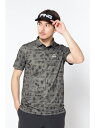 PING APPAREL BPパターン転写プリント クールコア 半袖ポロシャツ <PERFORMANCE> (MENS) ピン アパレル トップス ポロシャツ ホワイト イエロー グレー【送料無料】