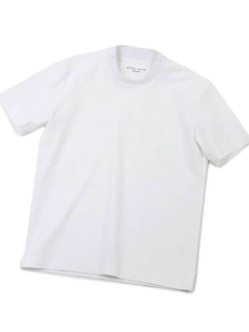 【SALE／30%OFF】MEN'S BIGI 【ACTIVE TAILOR】シルケットスムースクルーネックTシャツ メンズ ビギ トップス カットソー・Tシャツ ブラック ホワイト ブルー グレー【RBA_E】【送料無料】