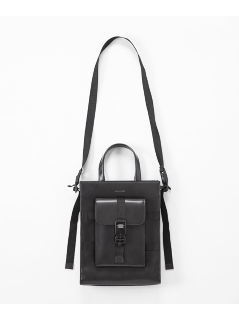 マキャベリック リュック メンズ MAKAVELIC WATER PROOF LEATHER SHOULDER TOTE / トートバッグ マキャベリック バッグ リュック・バックパック ブラック【送料無料】