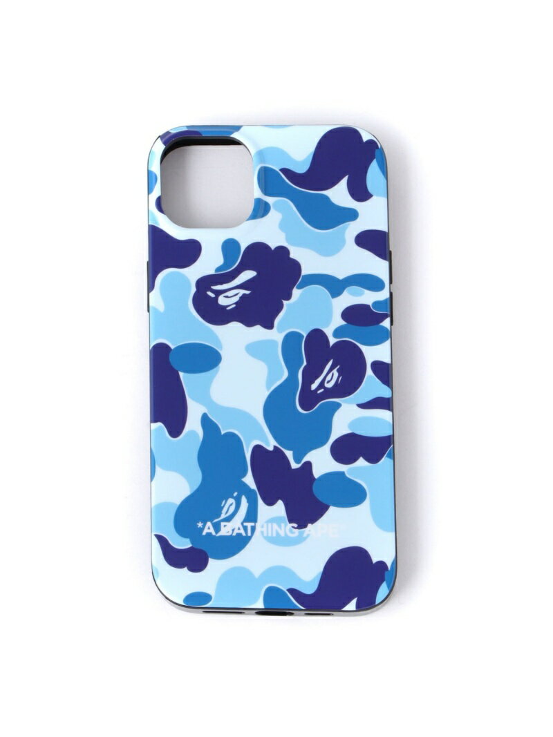 A BATHING APE ABC CAMO IPHONE 14 PLUS CASE M ア ベイシング エイプ スマホグッズ・オーディオ機器 スマホ・タブレット・PCケース/カバー ブルー【送料無料】