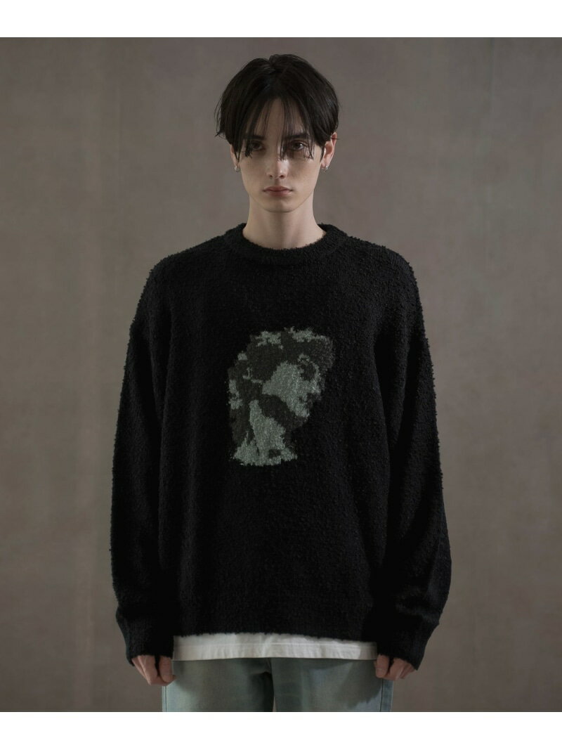 【SALE／20%OFF】WEGO MEN'S ブークレジャガードニットプルオーバー ウィゴー トップス ニット ブラック【RBA_E】【送料無料】