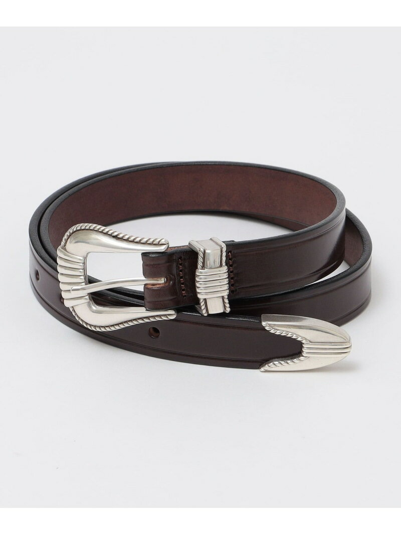 SHIPS MEN TORY LEATHER: 3PIECE SILVER BUCKLE シップス ファッション雑貨 ベルト ブラウン ブラック【送料無料】