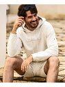 【SALE/50%OFF】1PIU1UGUALE3 RELAX 1PIU1UGUALE3 RELAX 刺繍ロゴスウェットフーディー シフォン トップス パーカー・フーディー ホワイト グレー ブラック【RBA_E】【送料無料】